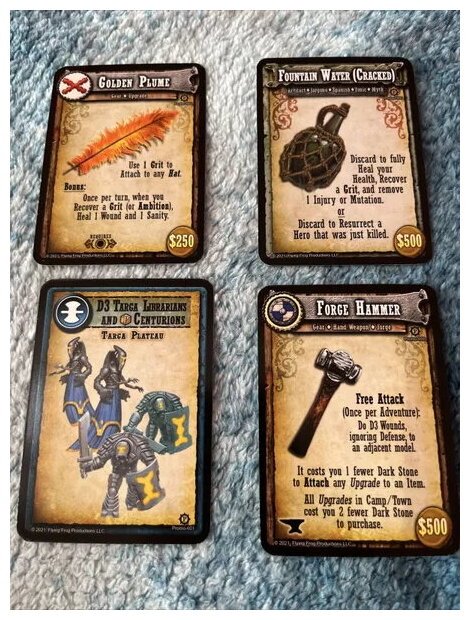 Shadows Of Brimstone Adventures - Kickstarter Promo Cards