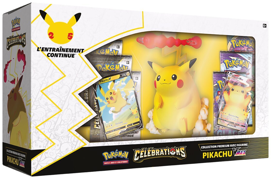 Pokémon JCC - Collection premium Avec Figurine - Pikachu-V-MAX - Célébrations