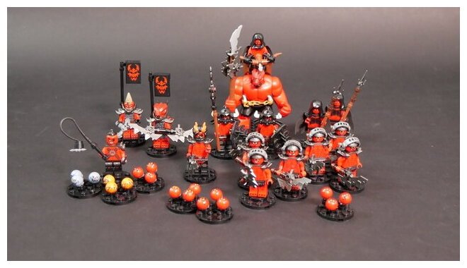 Bricks Wargame - Armée Complète - Monstres De Lave