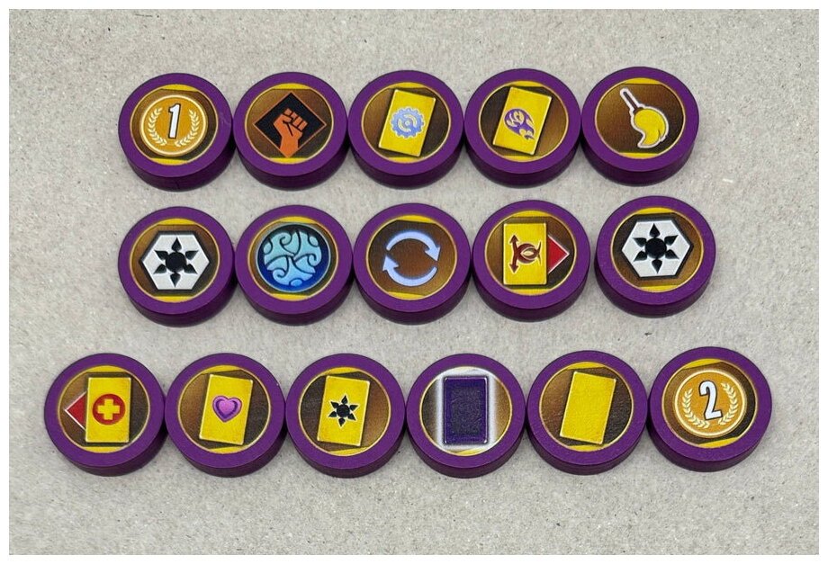 Expeditions - Gears Of Corruption - Wooden Map Tokens