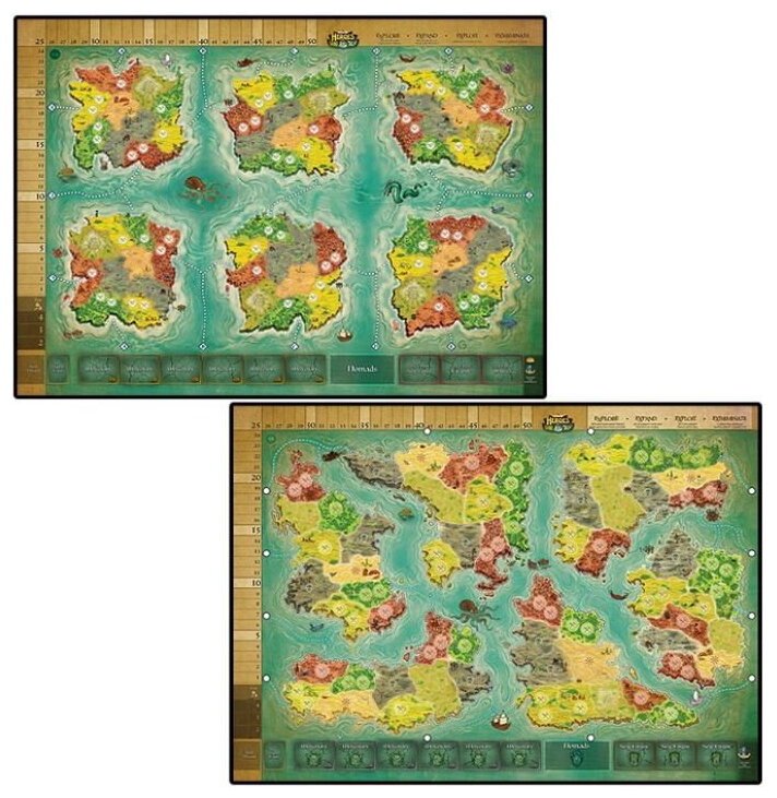 Heroes Of Land, Air & Sea - Two Worlds Game Board Mat
