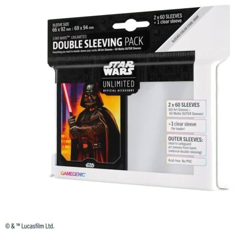 Star Wars Unlimited - Double Sleeving Pack - Dark Vador - Étincelle de la Rébellion