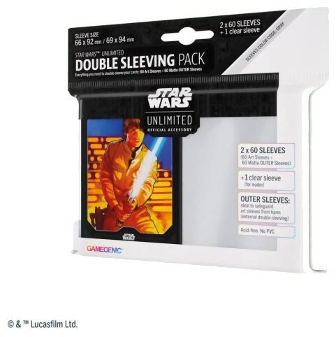 Star Wars Unlimited - Double Sleeving Pack - Luke Skywalker - Étincelle de Rébellion