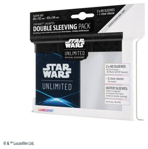 Star Wars Unlimited - Double Sleeving Pack - Space Blue - Étincelle de Rébellion