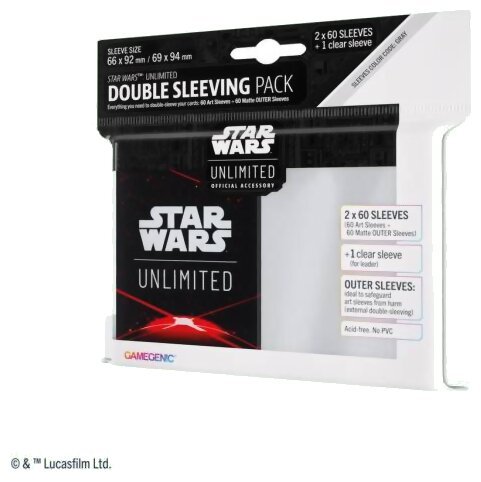 Star Wars Unlimited - Double Sleeving Pack - Space Red - Étincelle de Rébellion