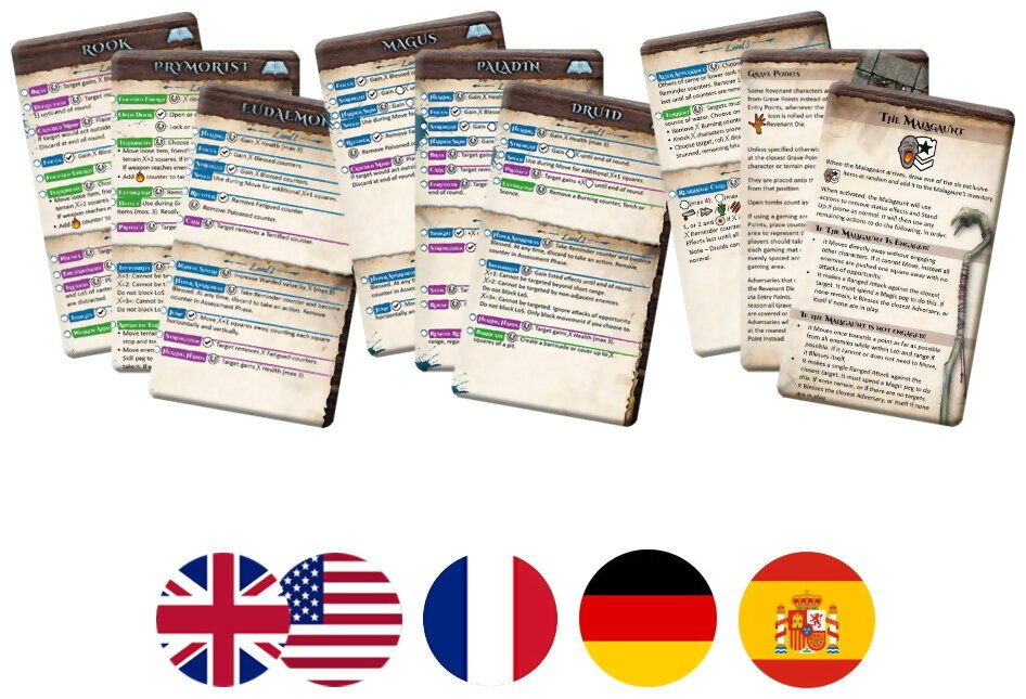 Maladum  - Maladum Reference Cards - Dungeons Of Enveron