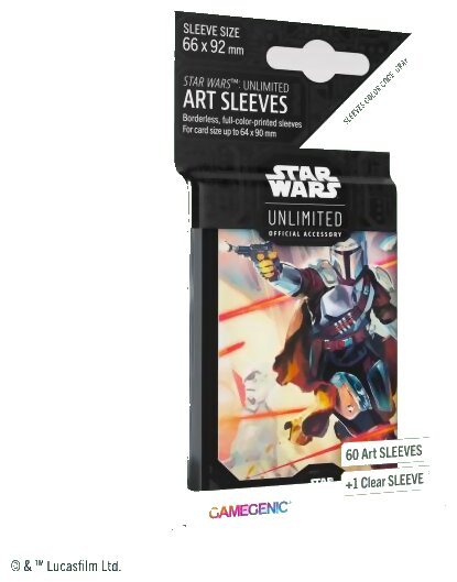 Star Wars Unlimited - 60 Art Sleeves - Mandalorian - Ombres de la Galaxie