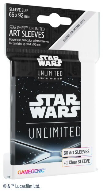 Star Wars Unlimited - 60 Art Sleeves - Black - Crépuscule de la République