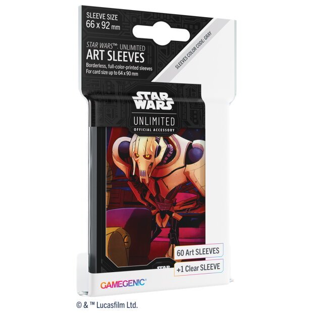 Star Wars Unlimited - 60 Art Sleeves - General Grievous - Crépuscule de la République