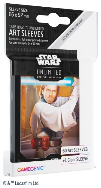 Star Wars Unlimited - 60 Art Sleeves - Obi-Wan Kenobi - Crépuscule de la République
