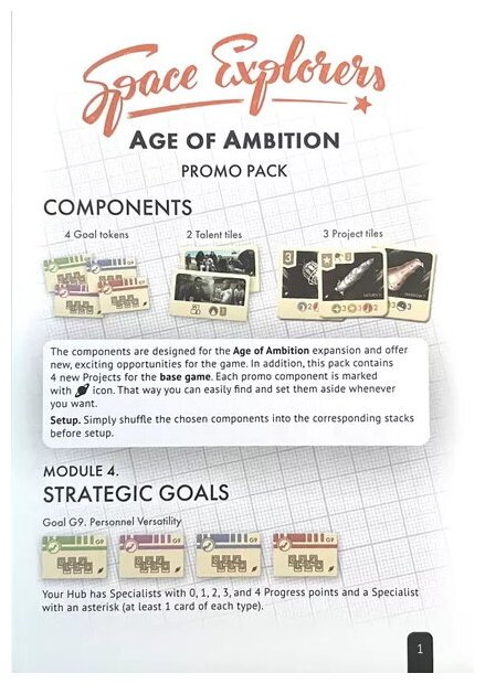 Space Explorers - Age Of Ambition Promo Pack