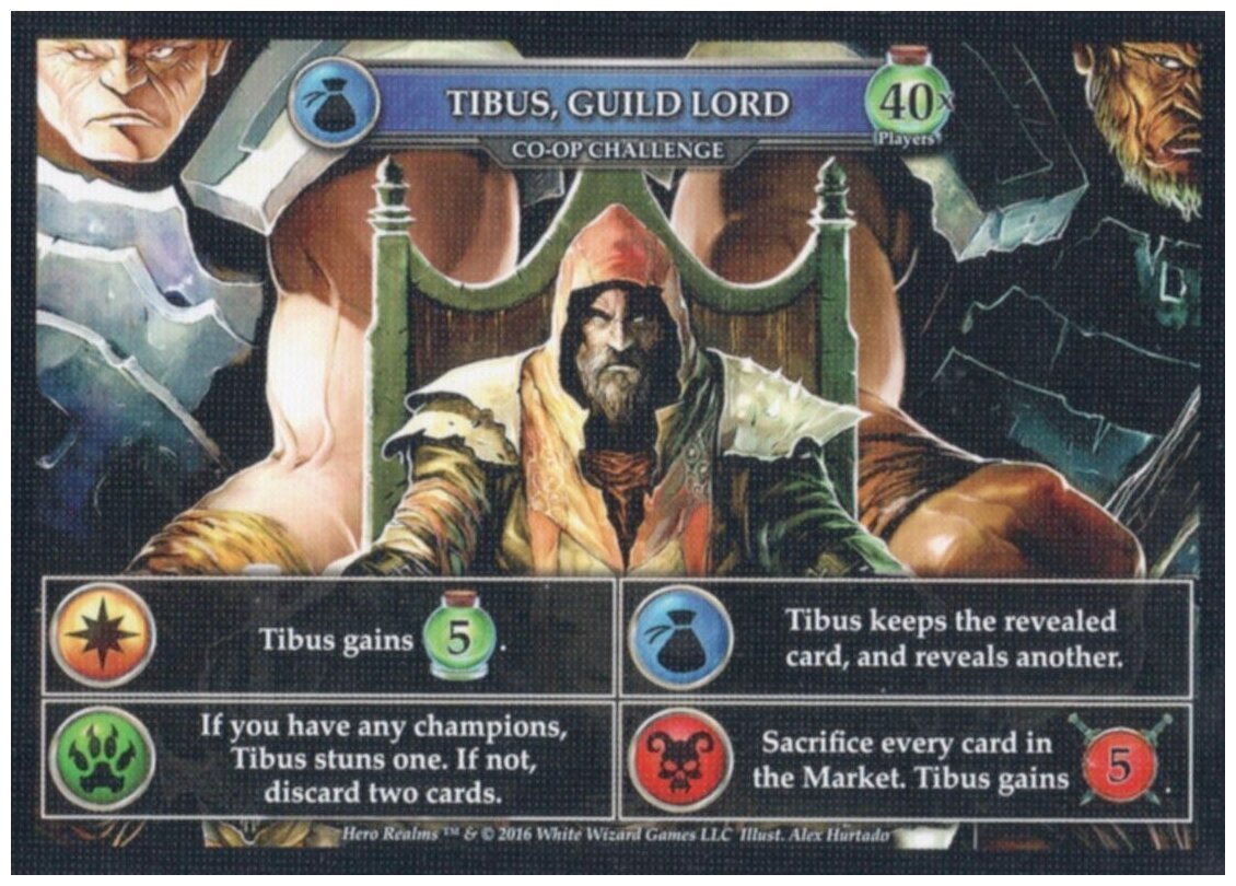 Hero Realms - Tibus, Guild Lord Promo Cards