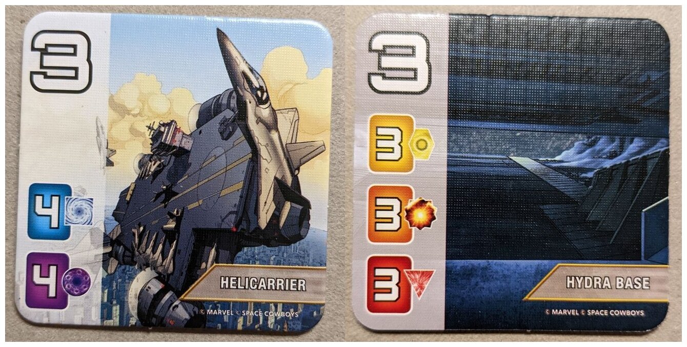 Splendor Marvel – Helicarrier/Hydra Base Promo Location Tile