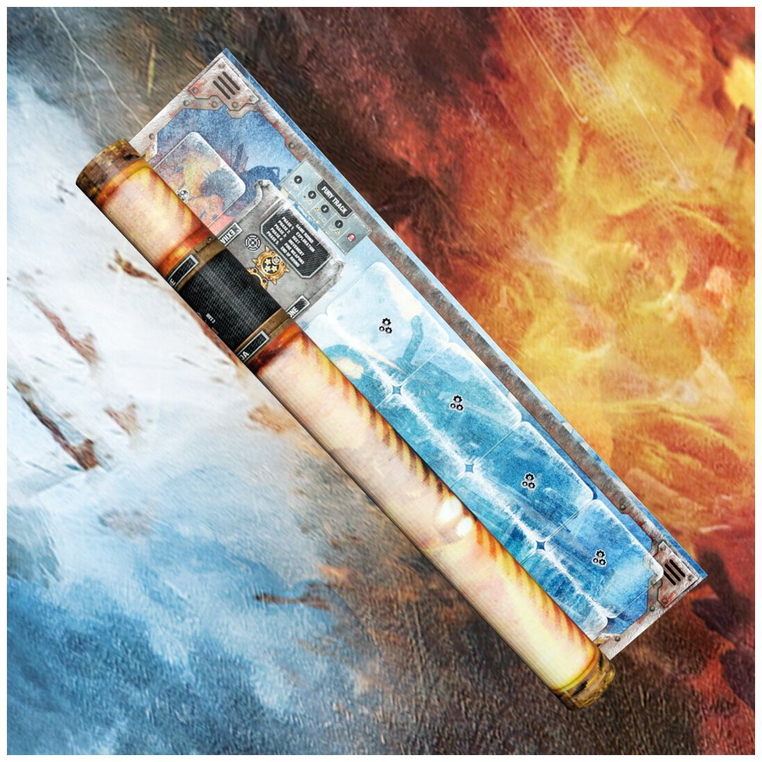 Last Aurora Frostlands & Firelands - Player Playmat