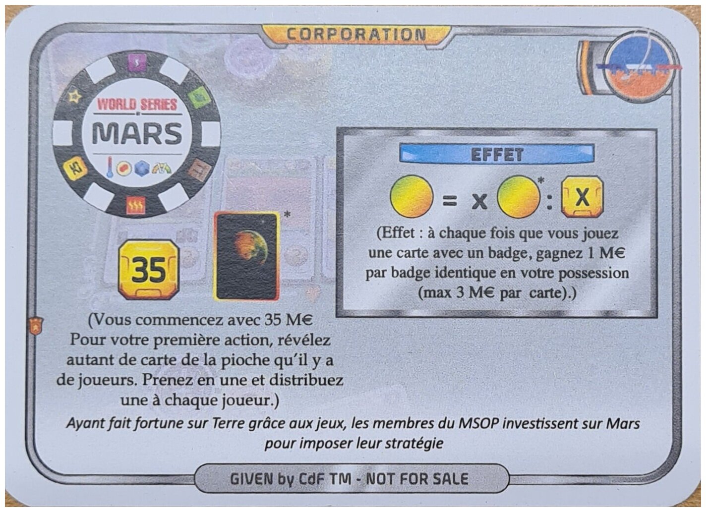 Terraforming Mars - Mars Poker
