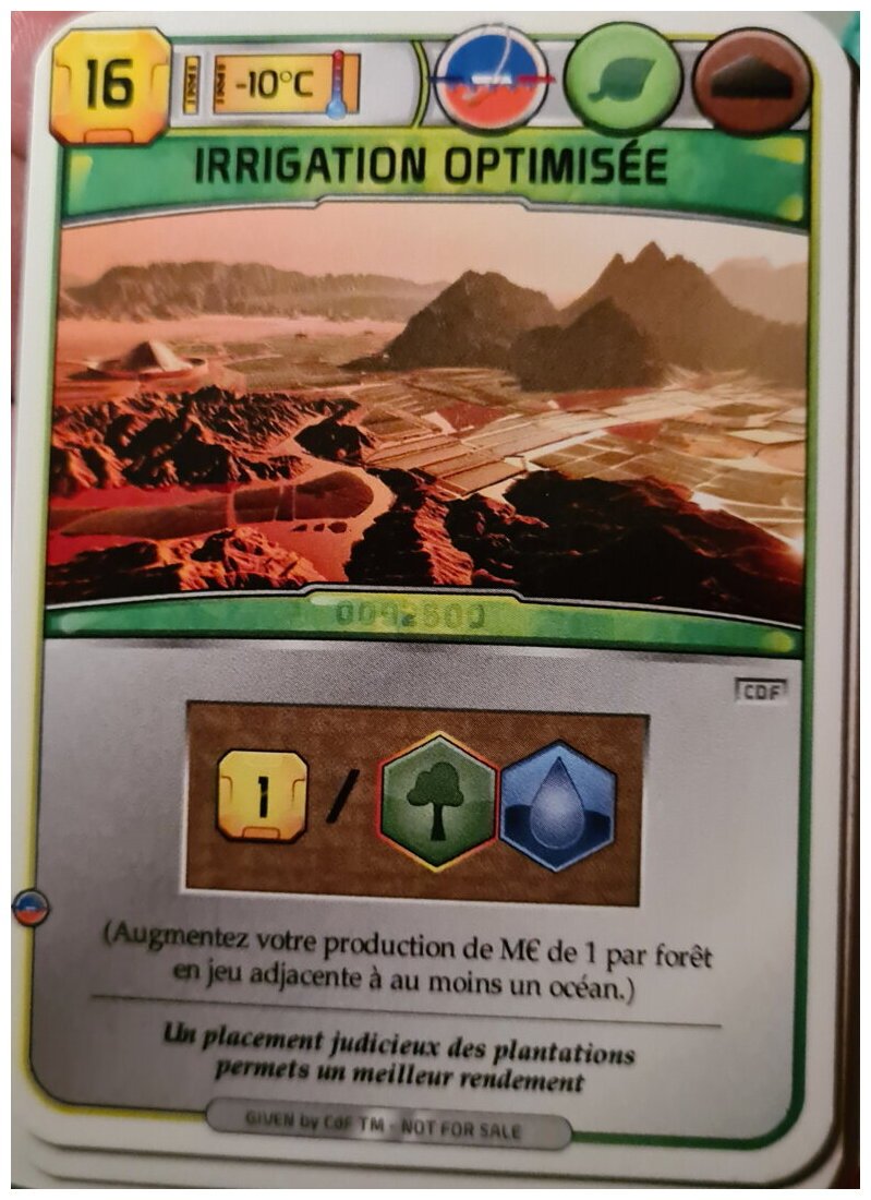 Terraforming Mars - Irrigation Optimisée
