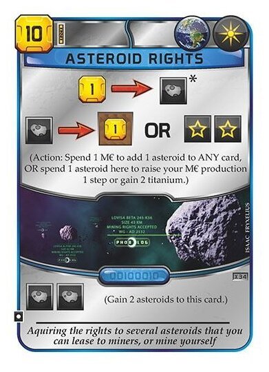 Terraforming Mars - Asteroid Rights - X34