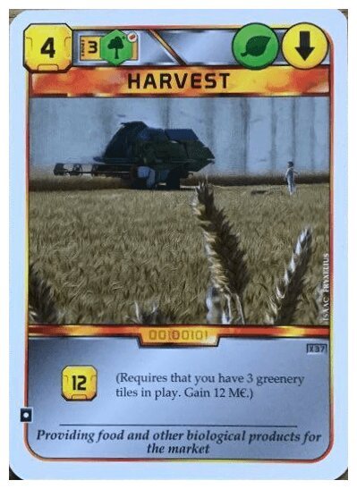 Terraforming Mars - Harvest - X37