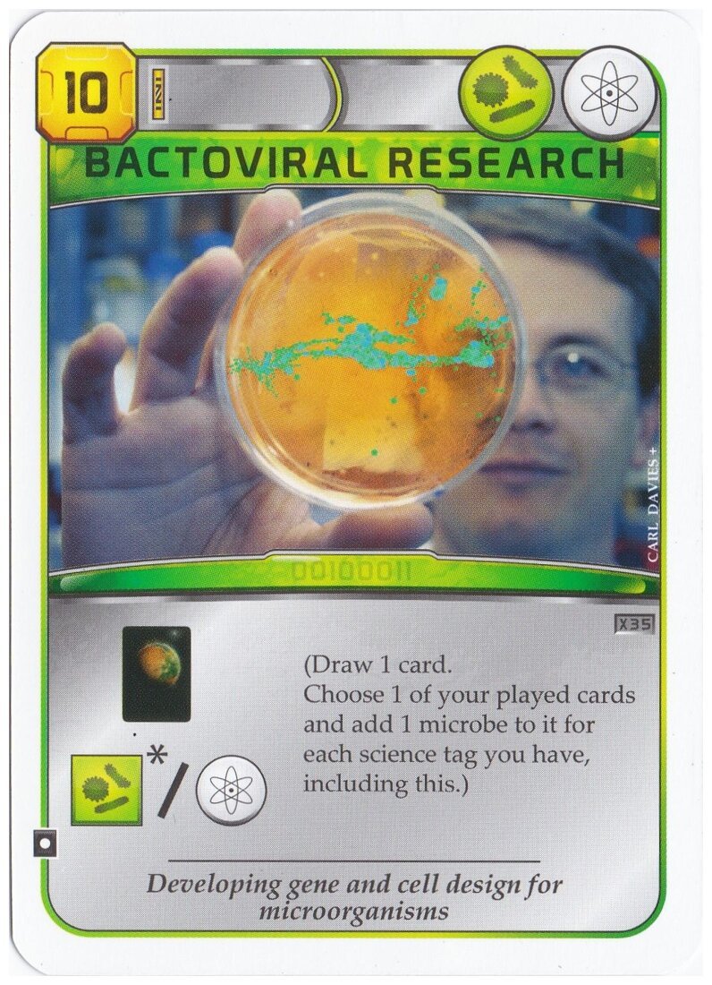 Terraforming Mars - Bactoviral Research - X35