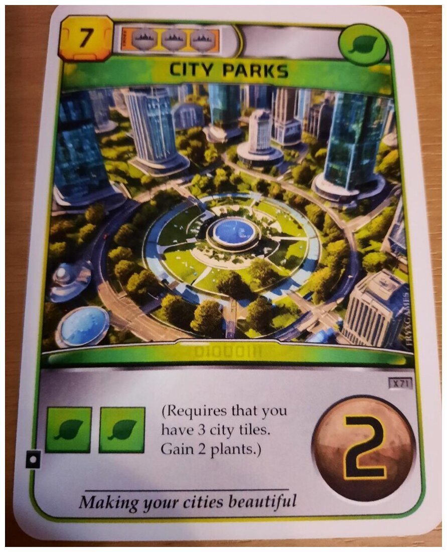 Terraforming Mars - City Parks - X71