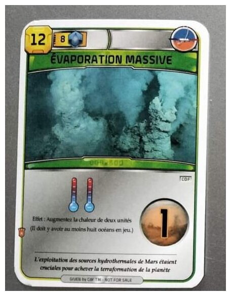 Terraforming Mars - Évaporation Massive