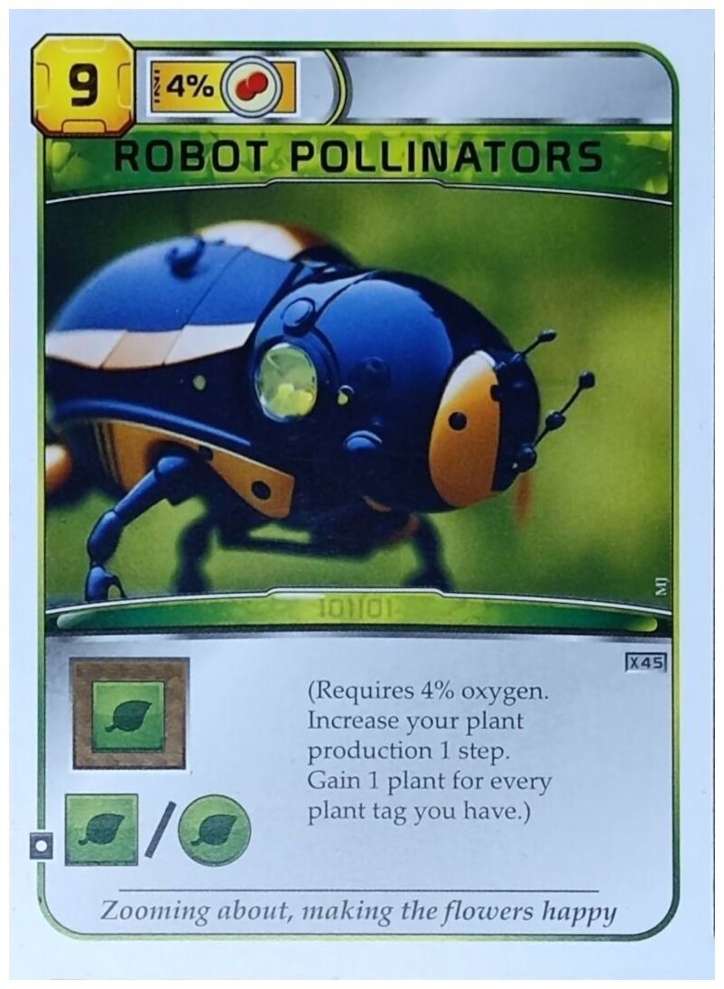 Terraforming Mars - Robot Pollinators - X45