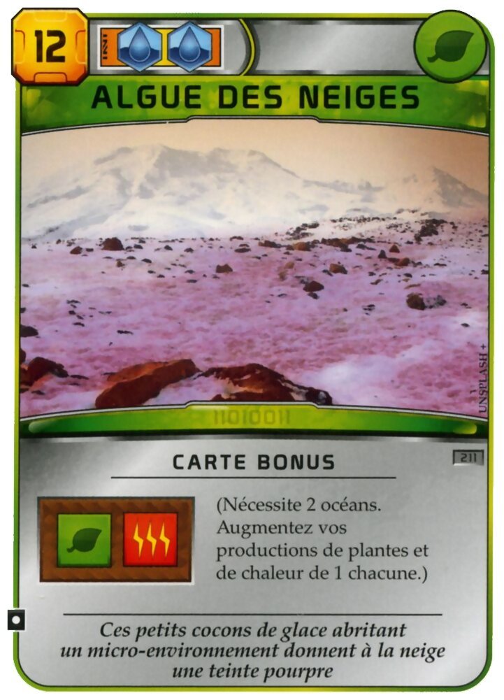 Terraforming Mars - Algue des Neiges - 211
