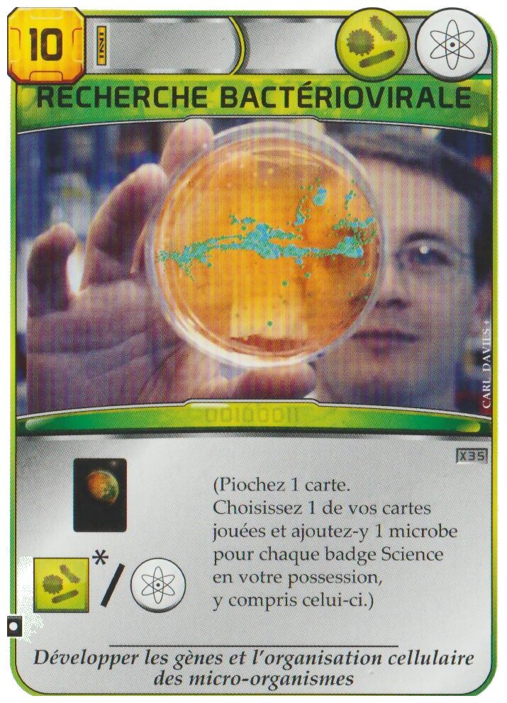 Terraforming Mars - Recherche bactériovirale - X35