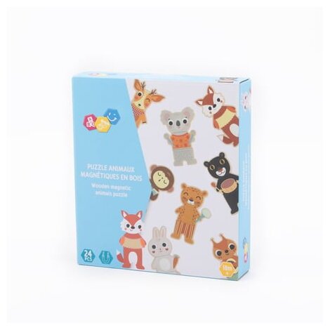 Photo: Puzzle Animaux Magnétiques En Bois
