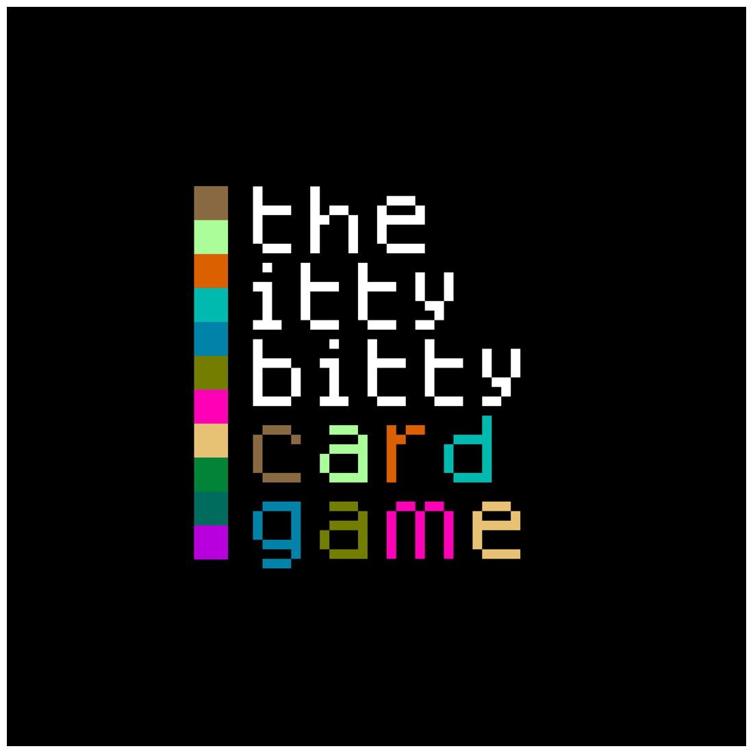 The itty bitty card game