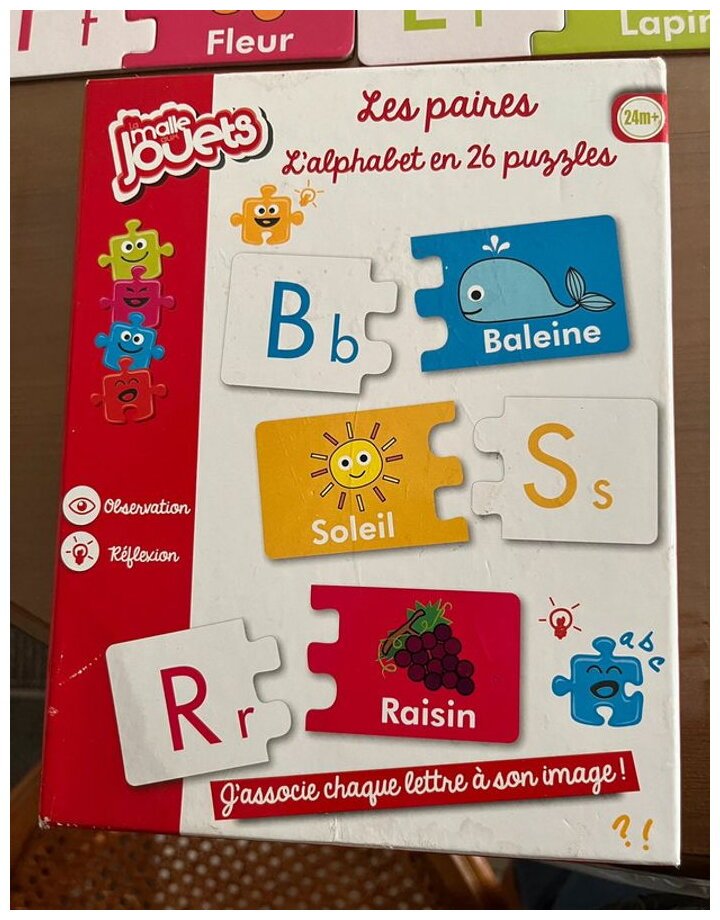 Les Paires L'alphabet En 26 Puzzles