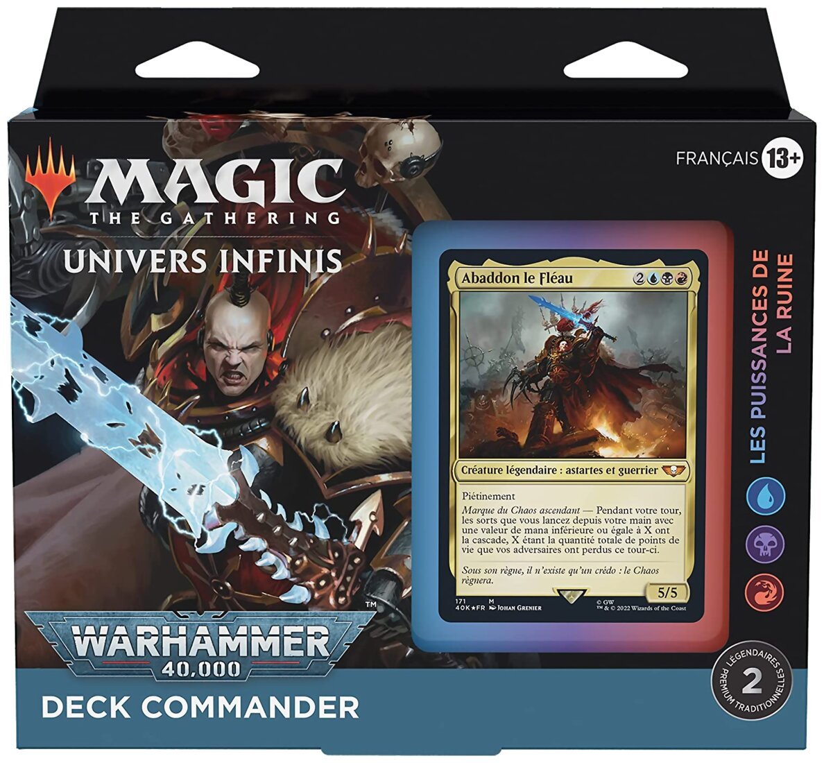 Magic  – Deck Commander – Les Puissances de la Ruine - Univers Infinis - Warhammer 40,000