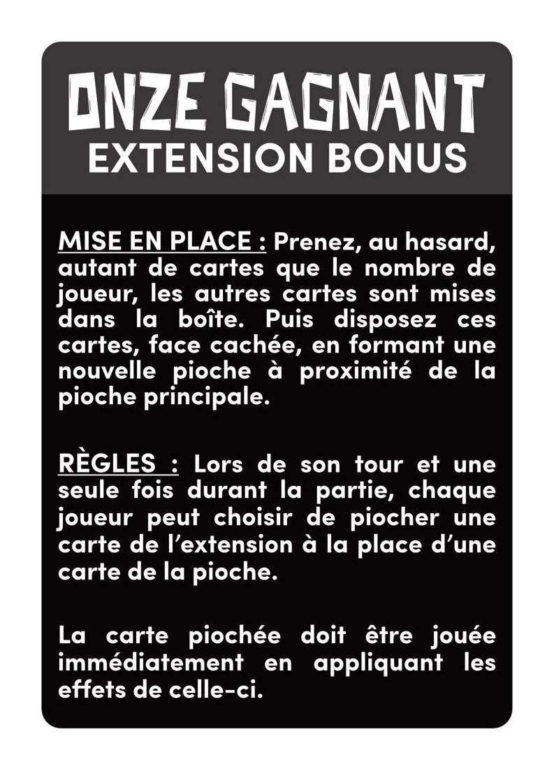 Onze Gagnant - Extension Bonus