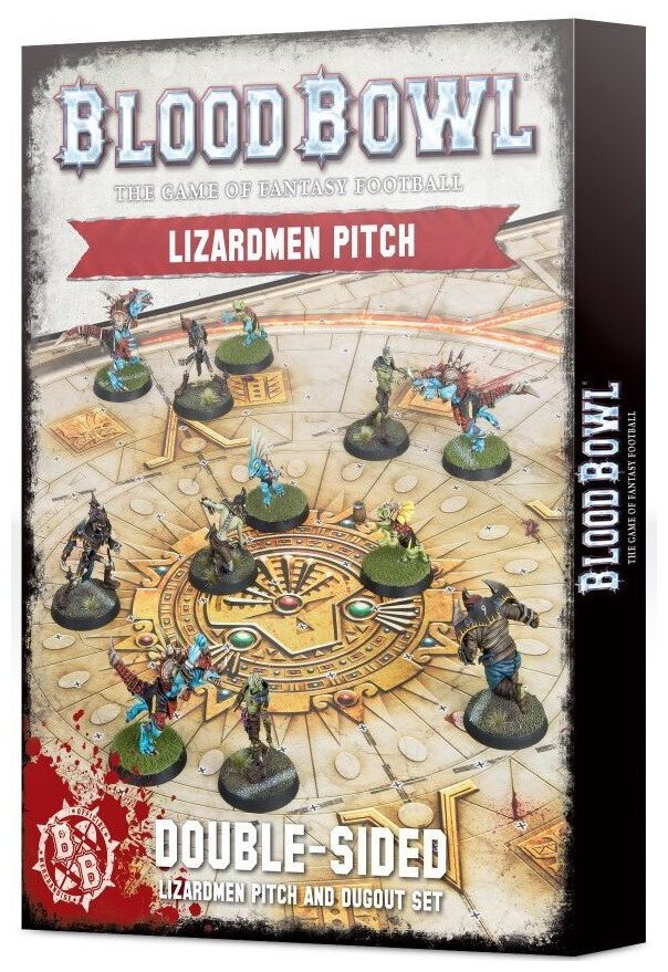 Blood Bowl : Deuxième Saison - Lizardmen Pitch – Double-sided Blood Bowl Pitch and Dugouts