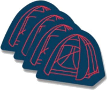 Parks - Nightfall - 4 wooden tokens