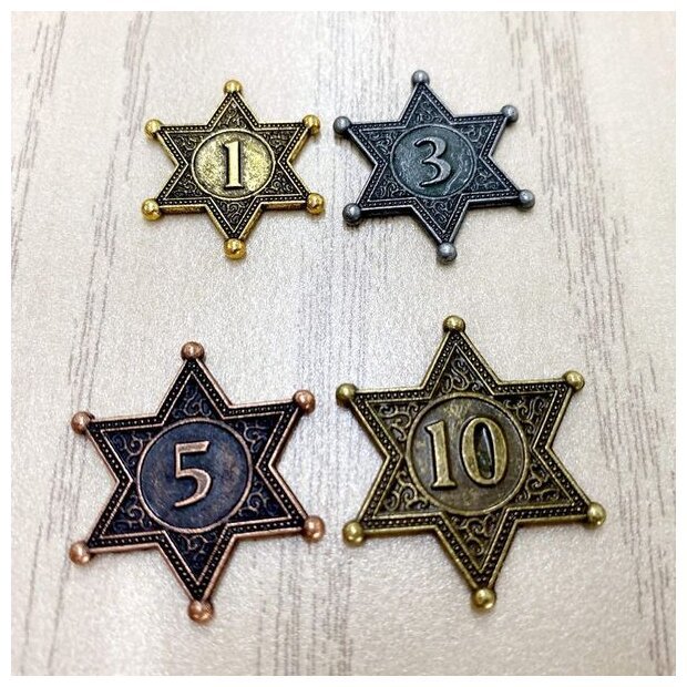 Isle of Trains - Metal VP Tokens - All Aboard