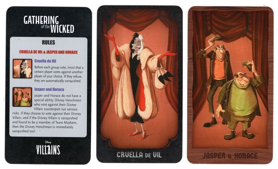 L'Assemblée Des Vilains - Cruella et Jasper & Horace