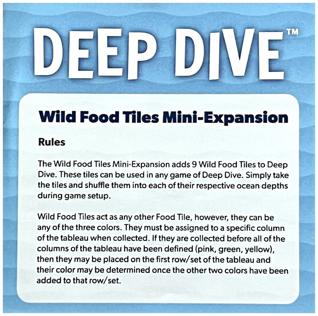 Deep Dive - Wild Food