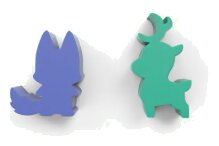 Here To Slay - Warriors & Druids Meeples