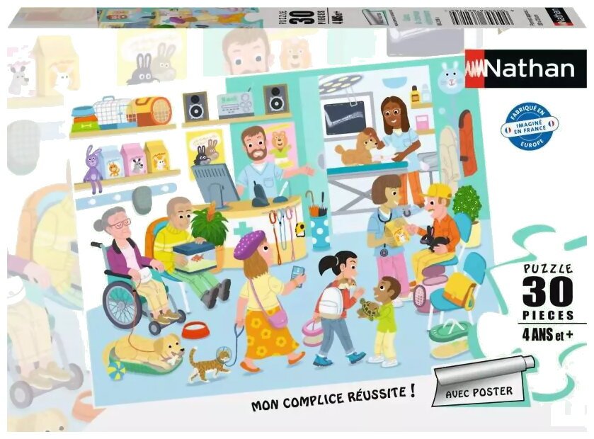 Puzzle - Dans Ma Clinique Vétérinaire - 30 Pièces