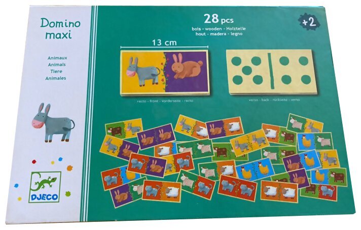 Domino maxi - Animaux - 28 pcs