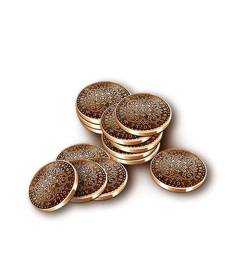 Destinies -  28 Medieval Metal Coins