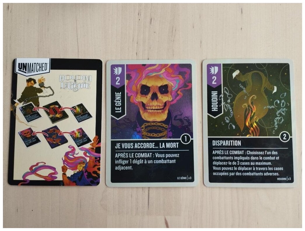 Unmatched - Cartes Promo Houdini Vs Le Génie