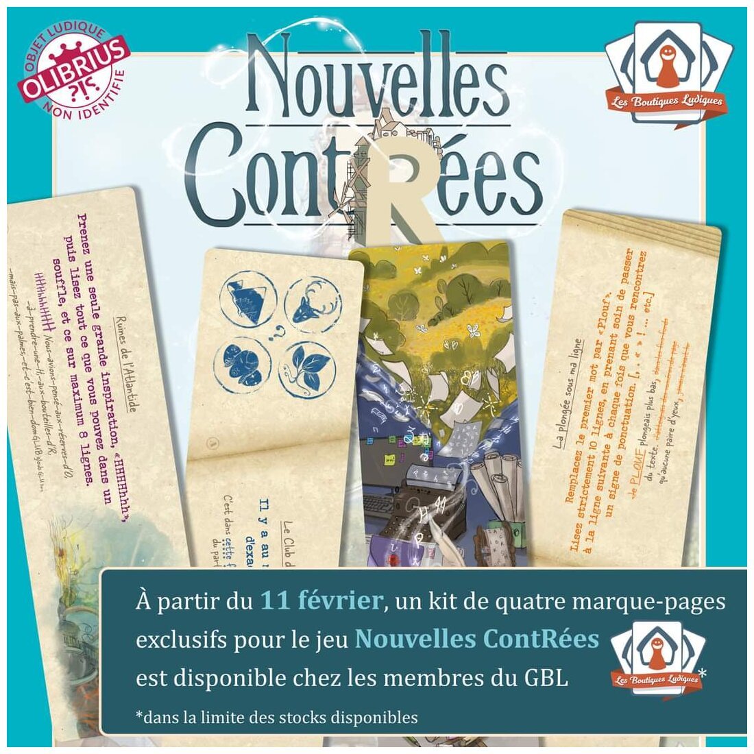 Nouvelles ContRées - 4 marque-pages exclusifs