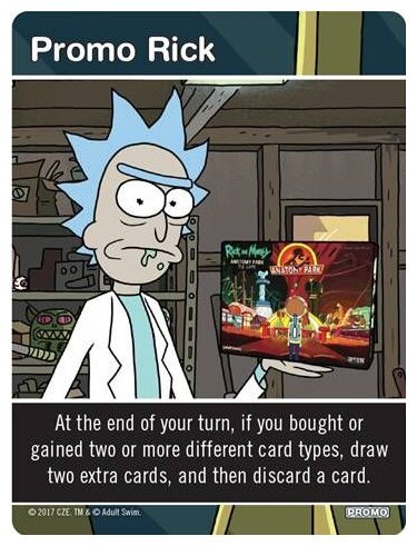 Close Rick-Counters of the Rick Kind Deck-Building Game - Promo Rick