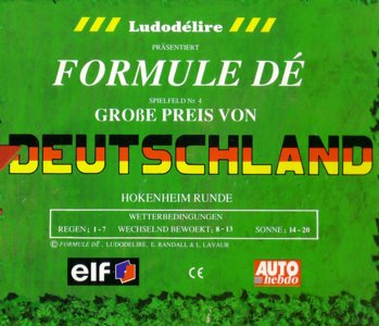 Formule Dé -  Circuit № 4 GROSSER PREIS VON DEUTSCHLAND - Hockenheim Ring