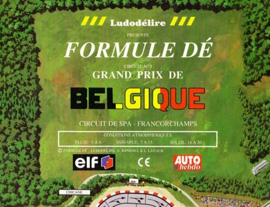 Formule Dé - Circuit № 5 Grand Prix De Belgique - Circuit de Spa – Francorchamps