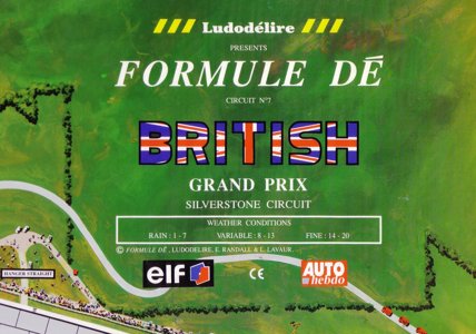 Formule Dé - Circuit № 7 BRITISH GRAND PRIX - Silverstone Circuit
