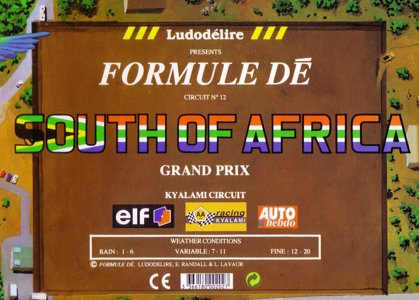 Formule Dé - Circuit № 12 SOUTH of AFRICA GRAND PRIX - Kyalami Circuit