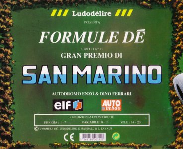 Formule Dé - Circuit № 13 SAN MARINO - Autodromo Enzo & Dino Ferrari